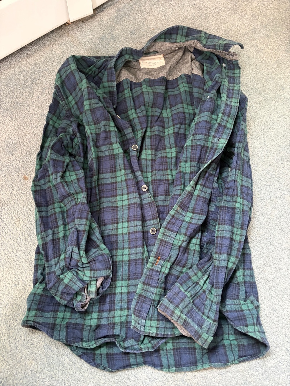 Weatherproof Green & Blue Plaid Button-Down Shirt Jacket